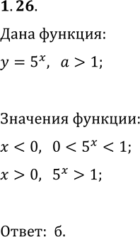  1.26.    ,    1.9,    y=5^x    ...