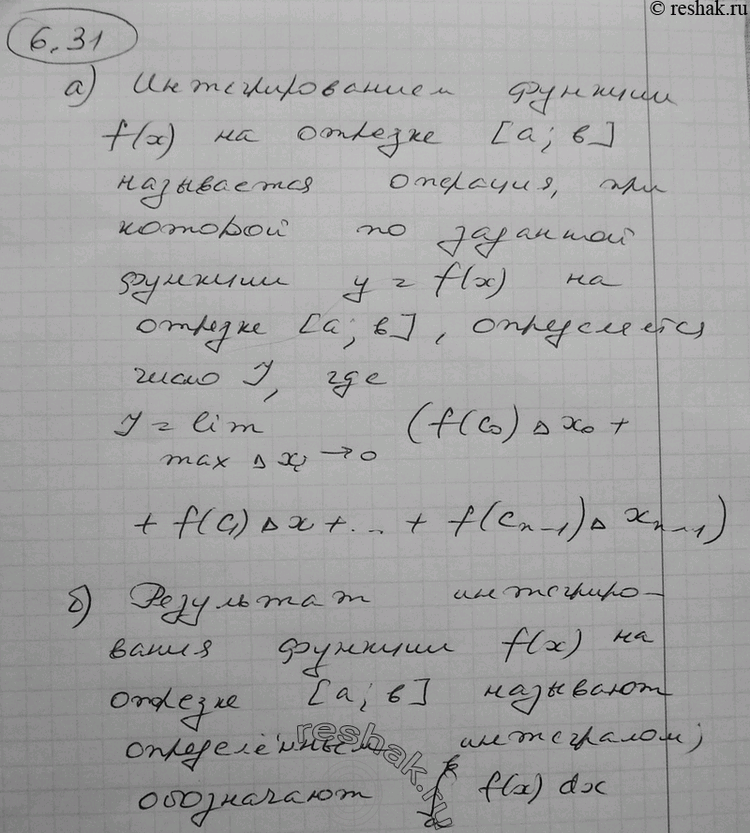  6.31 )     f(x)   [; b]?)      f(x)   [; b]?   ?)...