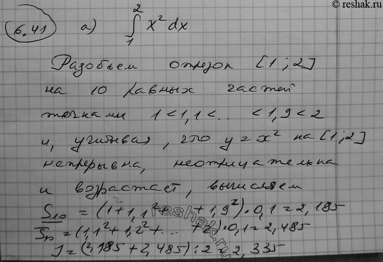  6.41    :a)  (1;2) x2dx; )  (1;2)...