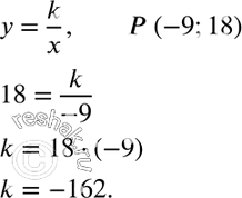  253. ,   (-9; 18)   ,     = k/x.  ...