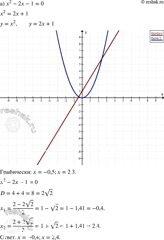  549. (   .)   : ) 2 - 2 - 1 = 0; ) 2 - 4 + 2 = 0.1)    ,     ...