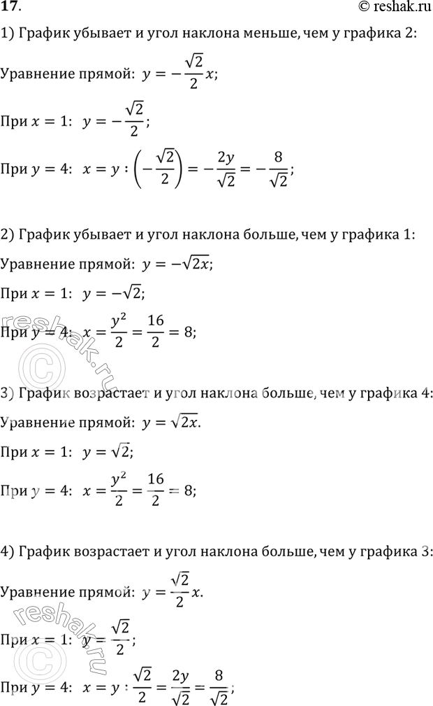  17.   1.8  y=v2x,   y=-v2x,   y=v2/2x    y=-v2/2x.      .    : ...