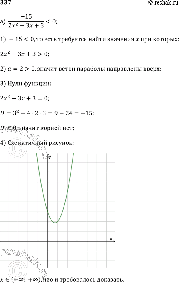  337.) ,   -15 / (2x^2 - 3x + 3)       .) ,   -24 / (-3x^2 + 10x - 9)  ...