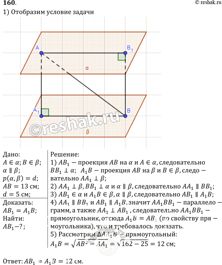  160   AB     ,     d,  d < AB. ,    AB    ....