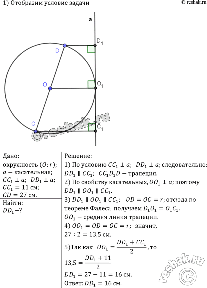     CD     1  DD1  ,     CD.  DD1  1 = 11 , a CD = 27...