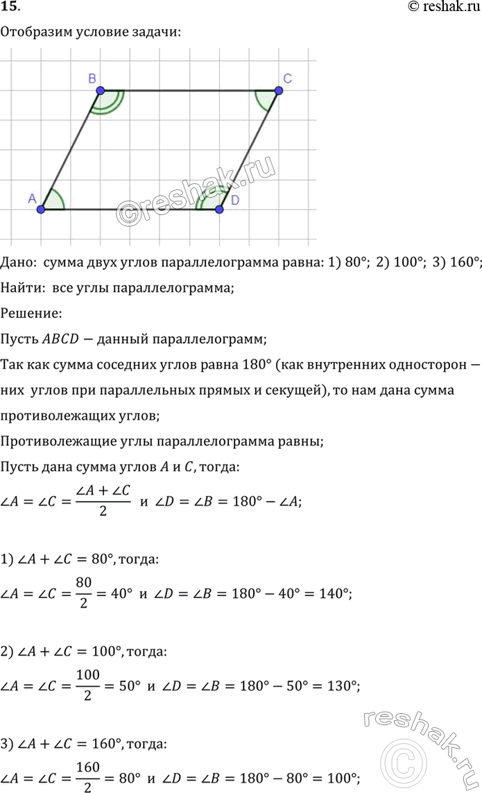  15.    ,      : 1) 80; 2) 100; 3) 160.:      : 1) 80; 2) 100; 3)...