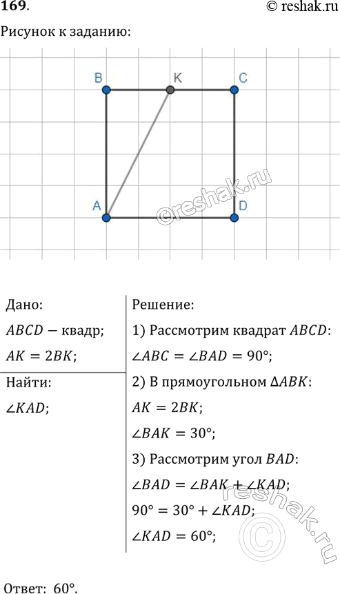  169.     ABCD    ,  AK = 2.  ...