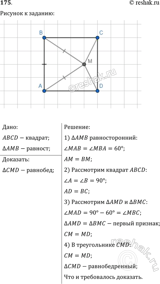  175.   ABCD   M ,     . ,   CMD ...