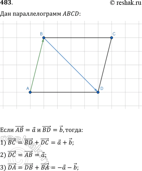  483.   ABCD.   , DC, DA   AB=a,...