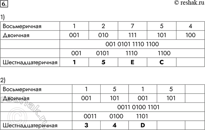  6.        :1) 12754; 2) 1515.1)1 5 ...