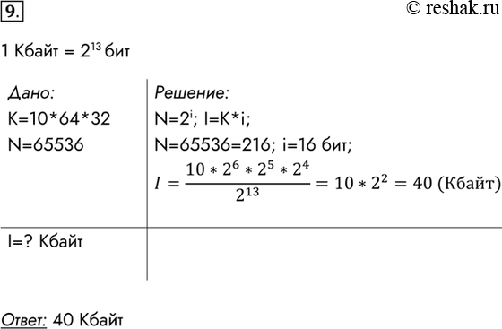  9.	     Unicode (N  65 536).   10 ,     64   32 .  ...