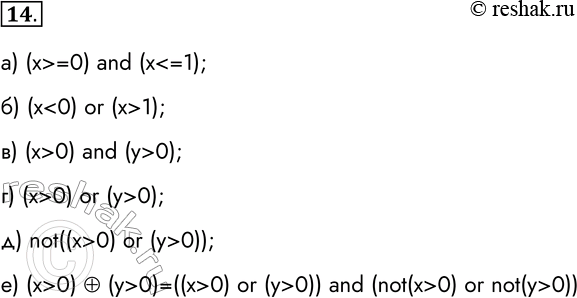  14.   ,          :)    [0, 1];(x>=0) and (x0) and...