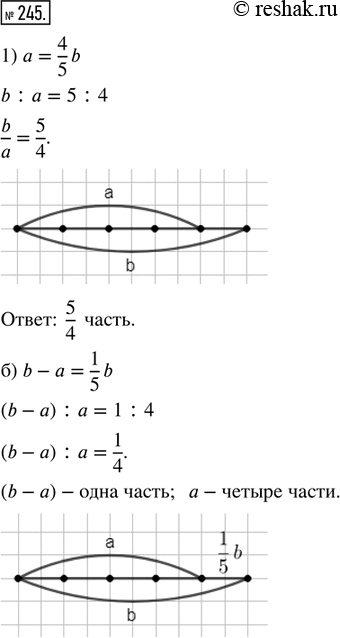  245.     :1)    4/5  b.       b?2)     b  1/5  b.  ...