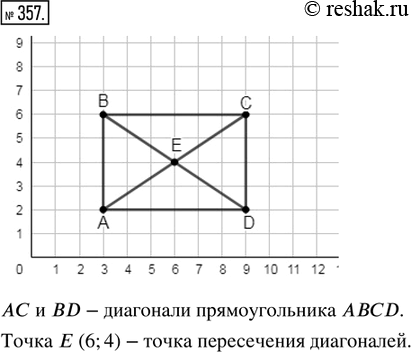  357.   ABCD    :  (3; 2),  (3; 6),  (9; 6)  D (9; 2).         ...