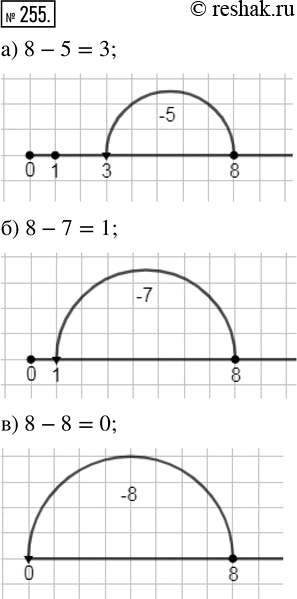  255.     :) 8 - 5;   ) 8 - 7;   ) 8 -...