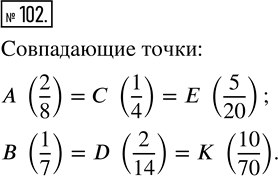  102.      :A (2/8); B (1/7); C (1/4); D (2/14); E (5/20); K (10/70).   ...