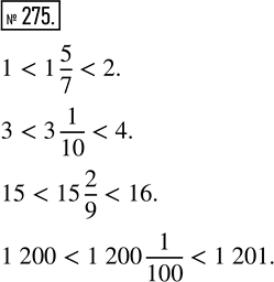  275.          :1 5/7, 3 1/10, 15 2/9, 1200...