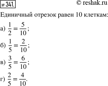  341.   50,  ,     : ) 1/2 = */10;   ) 1/5 = */10;   ) */5 = 6/10;   ) 2/5 =...