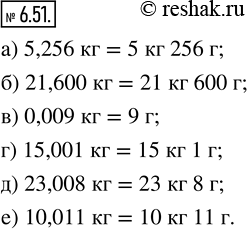  6.51.     :) 5,256 ;    ) 0,009 ;    ) 23,008 ;) 21,600 ;   ) 15,001 ;   ) 10,011 .   ...