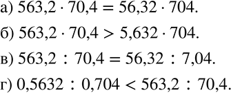  193   ,   :) 563,2 * 70,4  56,32 * 704;	) 563,2 * 70,4  5,632 * 704;	) 563,2 : 70,4  56,32 : 7,04;) 0,5632 :...