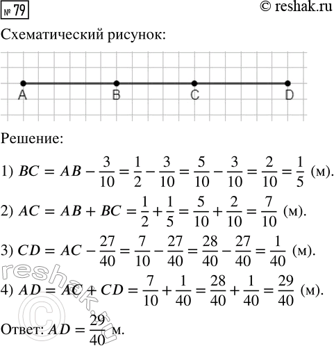  79.   AD      ,         . ,      3/10 ,  = 1/2 , a CD    27/40 . ...