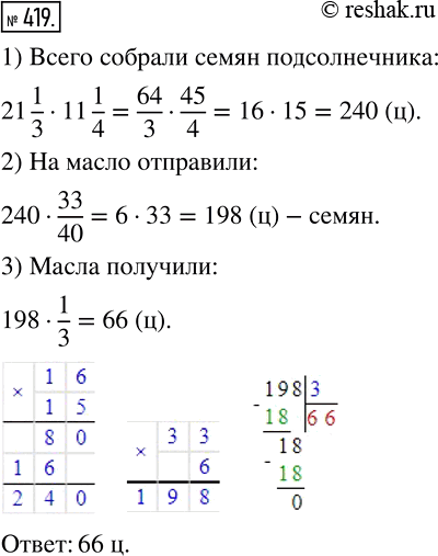  419    11*1/4       21*1/3    .    33/40   .  ...