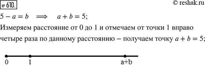  610.   a  b   5-a=b.         a+b...