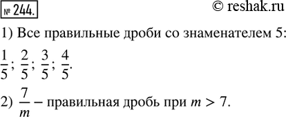  244. (.) 1)       5.2)    m  7/m ...