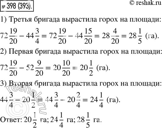  398.       72 19/20 .         44 3/4 ,        52 9/20 . ...