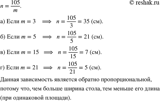     105 ^2,     n   m  .  n, : ) m = 3; ) m = 5; ) m = 15; ) m = 21.    n  m....