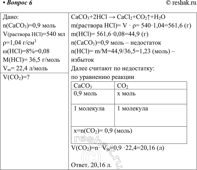  6.  0,9     540  8 %-   ( 1.04 /3).        ?:n(CaCO3)=0,9...