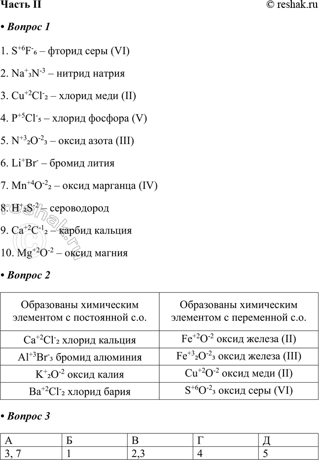   II1.          .    .1. S+6F-6    (VI)2. Na+3N-3 ...